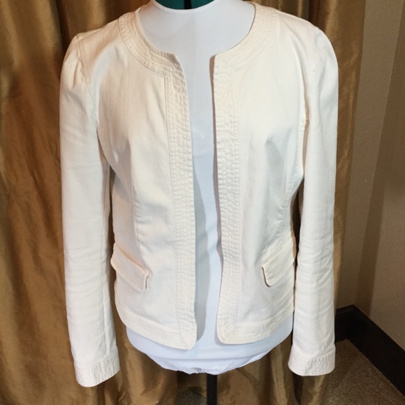 LOFT Jackets & Blazers - Loft white casual jacket, size large tall